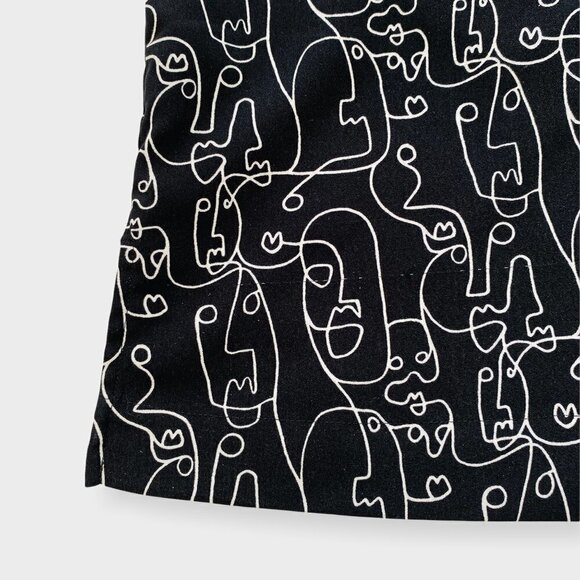 Madison Camisole Cami Tank Spaghetti Straps V Neck Abstract Faces Print Size M - Picture 3 of 9